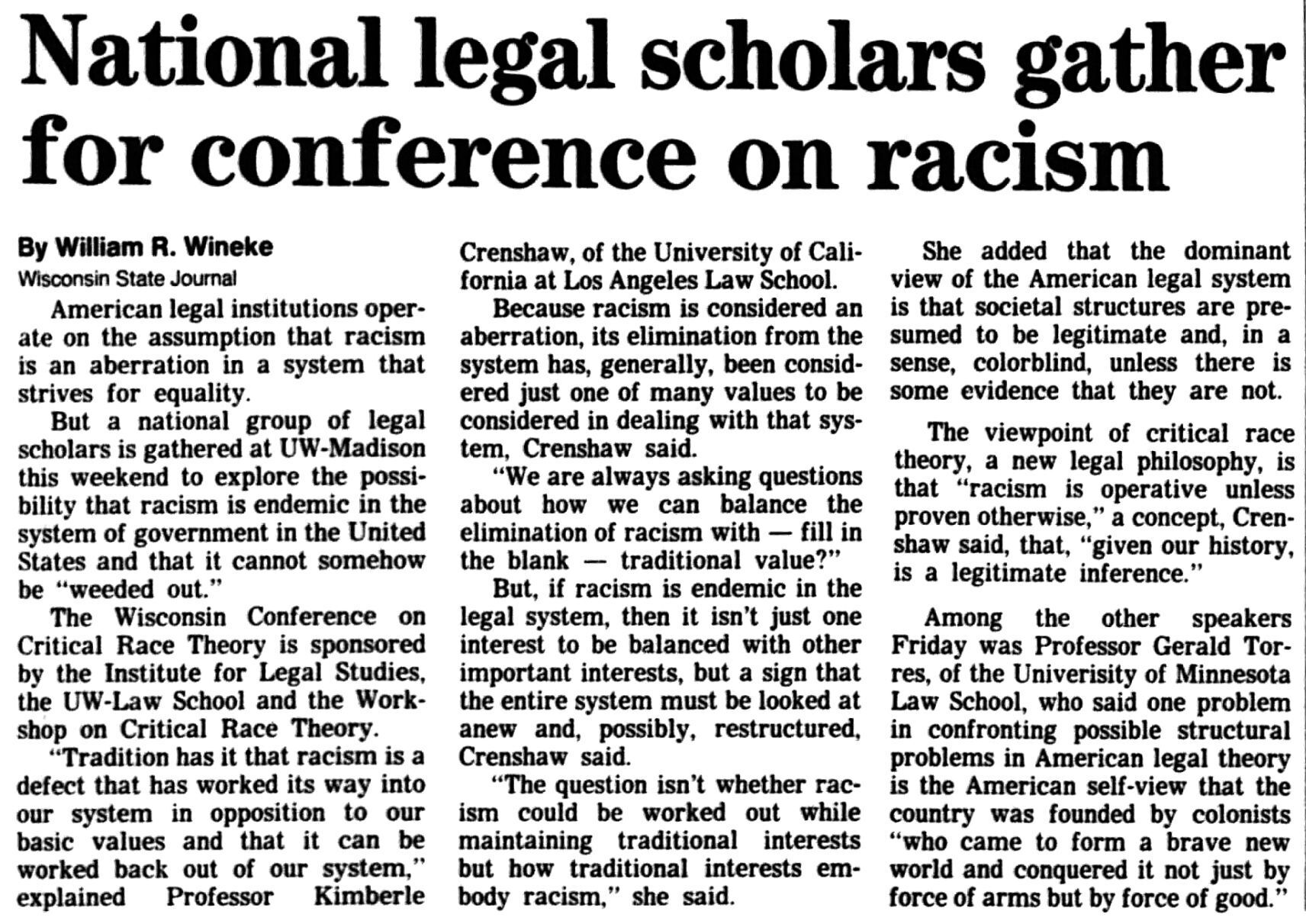 CRT article from 1990